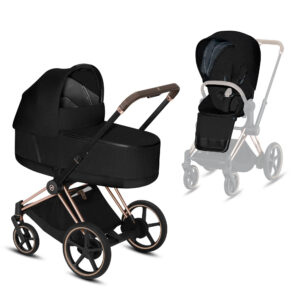 Kinderwagen CYBEX e-PRIAM PLUS Stardust Black / Black