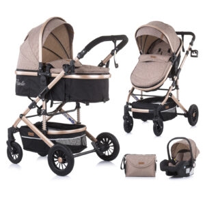 Kinderwagen Chipolino Estelle Latte 3-in-1 + Autostoel