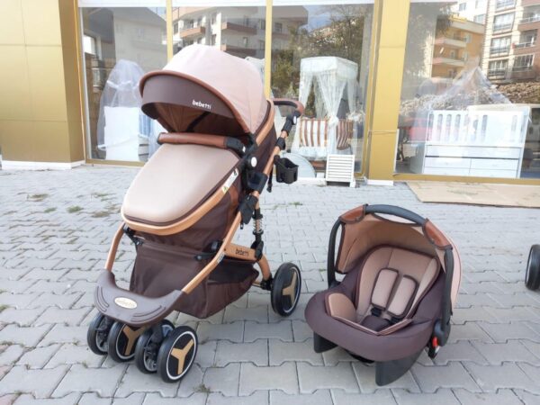 Kinderwagen Gold/Brown 3 in 1