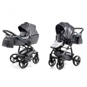 Kinderwagen Junama 3-in- Glitter Dark Grey incl Autostoel