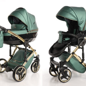 Kinderwagen Junama Fluo Line 02 Green / Gold Frame