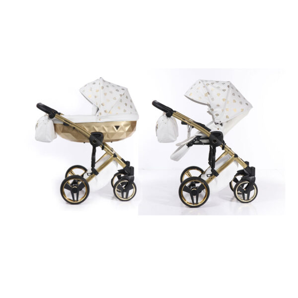 Kinderwagen Junama Glow 02 White / Gold