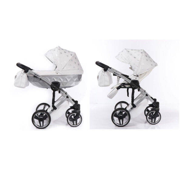 Kinderwagen Junama Glow 03 White / Silver