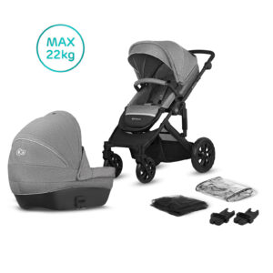 Kinderwagen Kinderkraft Prime Lite 2-in-1 Grey