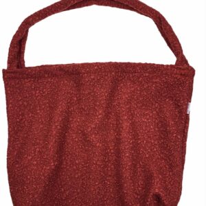 Kinderwagen tas - roestbruin bouclé