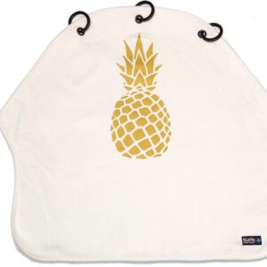 Kurtis Ananas Zonnedoek Kinderwagen - Wit/Goud