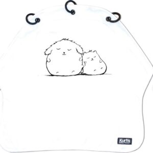 Kurtis Cuddles Zonnedoek Kinderwagen - Zwart&Wit