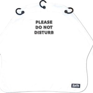 Kurtis Do not Disturb Zonnedoek kinderwagen - zwart&wit