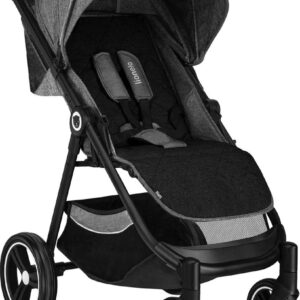 Lionelo Natt - Luxe kinderwagen met ruime bak - Geschikt voor 0 tot 48 maanden - Beton Grijs