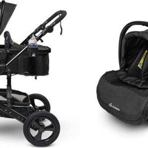 Mio Amore 3 in 1 kinderwagen Nero incl. autostoel (Zwart)