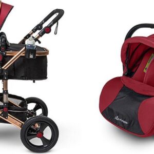 Mio Amore 3 in 1 kinderwagen Veneto incl. autostoel (Rood)