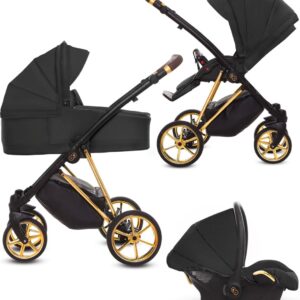 Musse Ultra Black 3 in 1 Kinderwagen incl. maxi cosi (levertijd 2 á 3 weken)