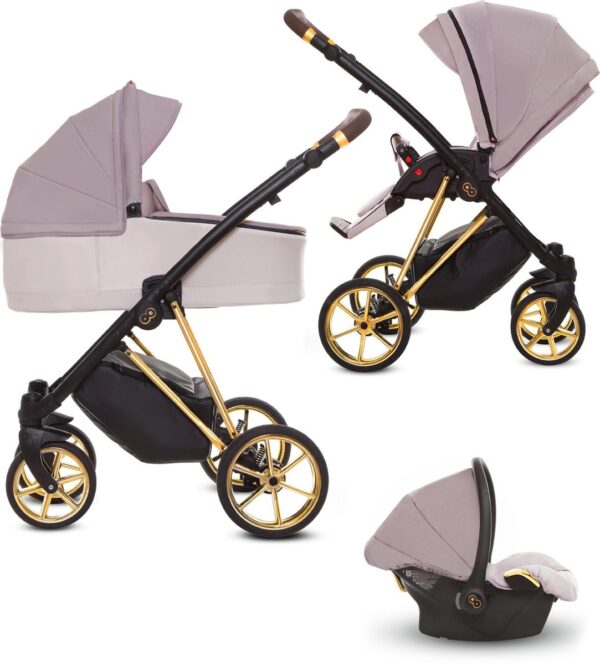 Musse Ultra Pastel 3 in 1 Kinderwagen incl. maxi cosi (levertijd 2 á 3 weken)