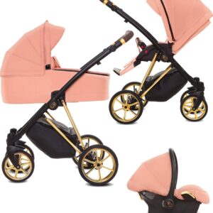 Musse Ultra apricot 3 in 1 Kinderwagen incl. maxi cosi - complete babywagen (levertijd 2 á 3 weken)