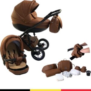 P'tit Chou Trento - 2-in-1 Kinderwagenset - Inclusief Accessoires - Cognac