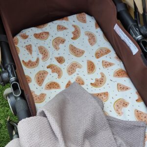 RiFresh - deken baby - zomerdeken - wandelwagen - grijs - licht taupe - katoen 60x80 - kinderwagen