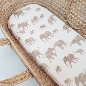 RiFresh | matrashoesje kinderwagen | hoes babymatras | olifant | hoeslaken