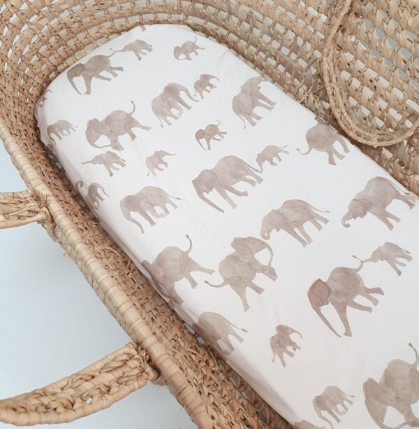 RiFresh | matrashoesje kinderwagen | hoes babymatras | olifant | hoeslaken