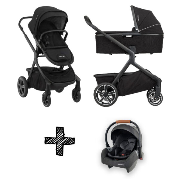 SET | Kinderwagen Nuna Demi Grow Caviar + Autostoel Premium...