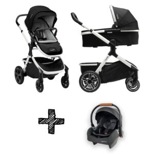 SET | Kinderwagen Nuna Demi Grow Cyber + Autostoel Premium Granite...