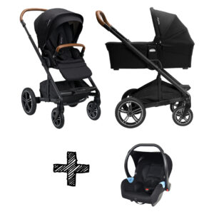 SET | Kinderwagen Nuna Mixx Next Caviar + Autostoel 0+ Onyx Black