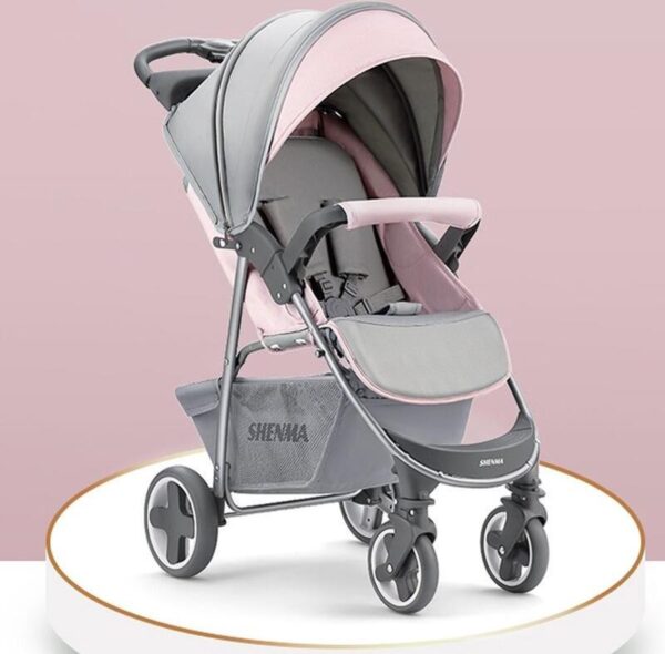 Shenma® Kinderwagen SK9-2 Lightweigt - Baby Wagen - Praktisch - Grijs/Roze