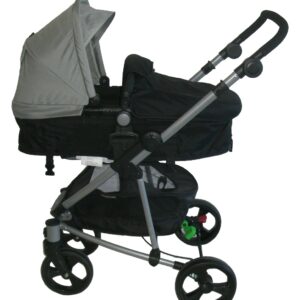 X Adventure Kinderwagen Inspire Zwart/Grijs 8-delig