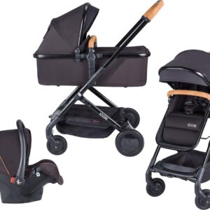 Xadventure Icon Combi Kinderwagen - Incl. Autostoel - Black