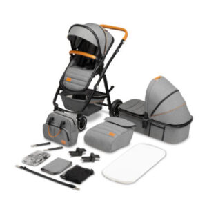 lionelo Amber 2 in 1 Grijs Combi Kinderwagen Stone