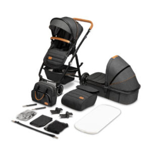 lionelo Amber 2 in 1 Grijs Grafiet Combi Kinderwagen