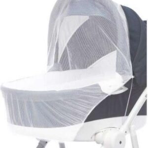 Babyono Universeel Anti muggennet voor Kinderwagen of Maxicosi - Wit - Insecten net - Klamboe