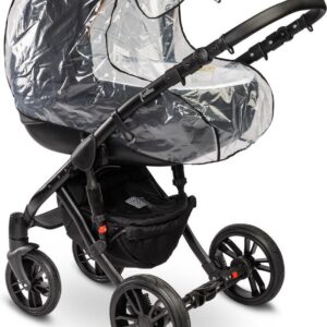 Caretero Regenhoes - regenkap - Kinderwagen - reiswieg Universeel met ventilatie openingen