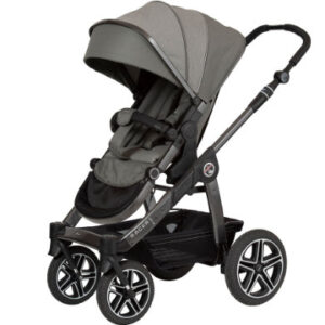 Hartan Kinderwagen Racer GTX kaki dots (414) Framekleur platina