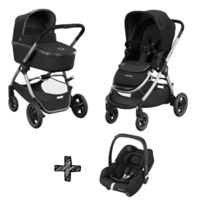 Kinderwagen 2-in-1 Maxi-Cosi Adorra 2.0 Essential Black + Autostoel Maxi-Cosi Tinca