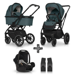 Kinderwagen Cavoe Axo Comfort Lagoon 3in1 + Gratis Wipstoel