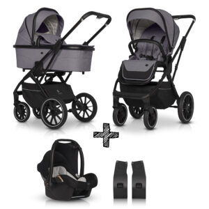 Kinderwagen Cavoe Axo Comfort Plum 3in1 + Gratis Wipstoel