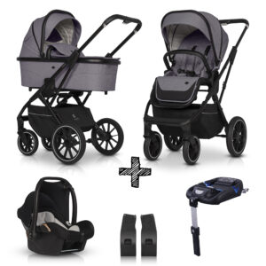 Kinderwagen Cavoe Axo Comfort Plum 4in1 + Gratis Wipstoel