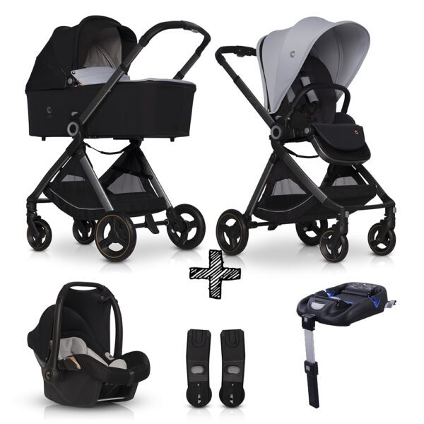 Kinderwagen Cavoe Osis Shadow 4in1 + Gratis Wipstoel