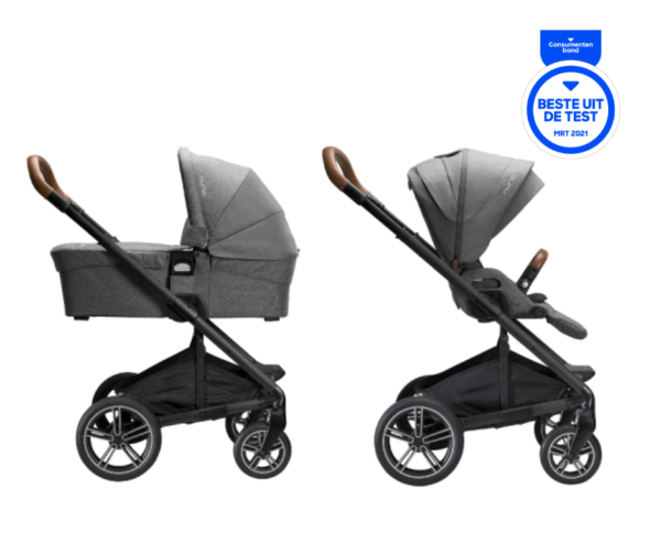 Kinderwagen Nuna Mixx Next Granite + Gratis Wipstoel