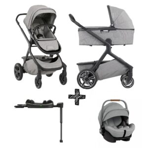 SET | Kinderwagen Nuna Demi Grow Frost + Autostoel Nuna Arra Frost (incl. Nuna Base)