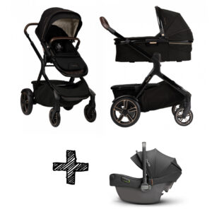 SET | Kinderwagen Nuna Demi Grow Riveted + Autostoel Nuna Pipa Next Compatible Caviar