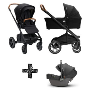 SET | Kinderwagen Nuna Mixx Next Caviar + Autostoel Nuna Pipa Next Compatible Caviar