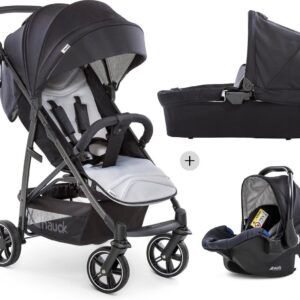 Hauck Rapid 4S Plus Trioset Kinderwagen - Caviar/Silver