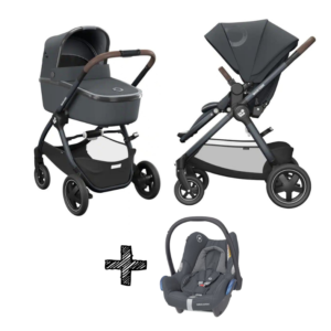 Kinderwagen 2-in-1 Maxi-Cosi Adorra 2.0 Essential Graphite + Autostoel Maxi-Cosi Cabriofix