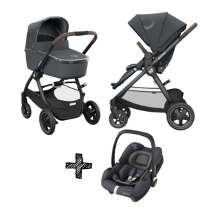 Kinderwagen 2-in-1 Maxi-Cosi Adorra 2.0 Essential Graphite + Autostoel Maxi-Cosi Tinca