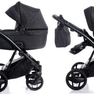 Kinderwagen Invictus 2.0 Dark Grey Frame - Black