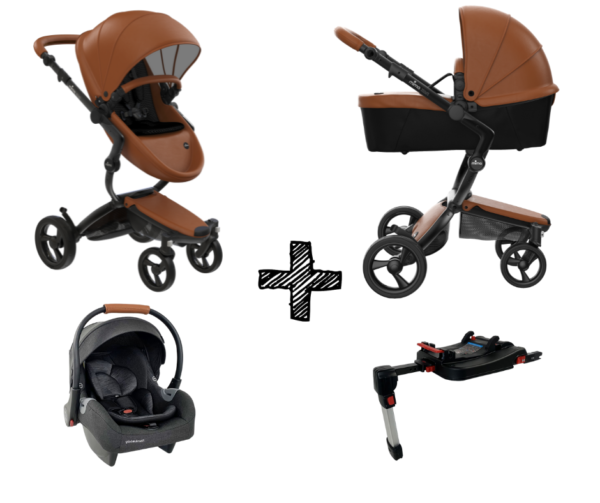 Kinderwagen Mima Xari Camel met Autostoel & Isofix Base