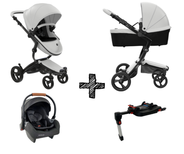 Kinderwagen Mima Xari Snow White met Autostoel & Isofix Base