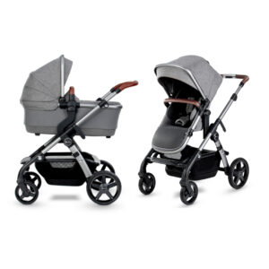 Kinderwagen Silver Cross Wave Zinc + Gratis Wipstoel