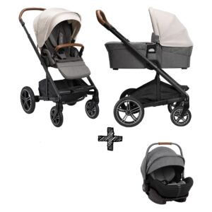 SET | Kinderwagen Nuna Mixx Next Birch + Autostoel Nuna Arra Frost